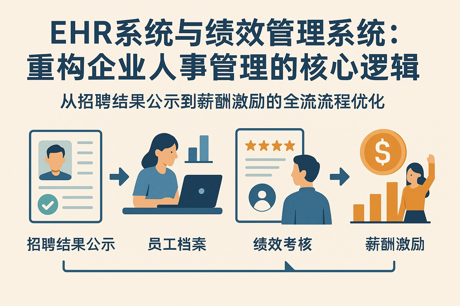EHR系统与绩效管理系统：重构企业人事管理的核心逻辑——从招聘结果公示到薪酬激励的全流程优化