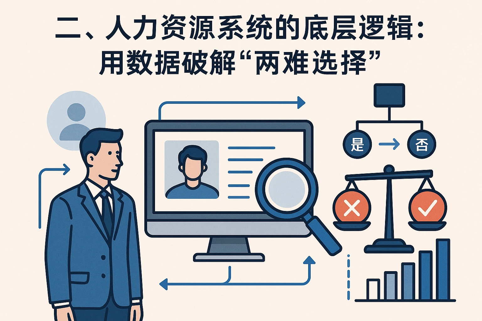 二、人力资源系统的底层逻辑:用数据破解“两难选择”