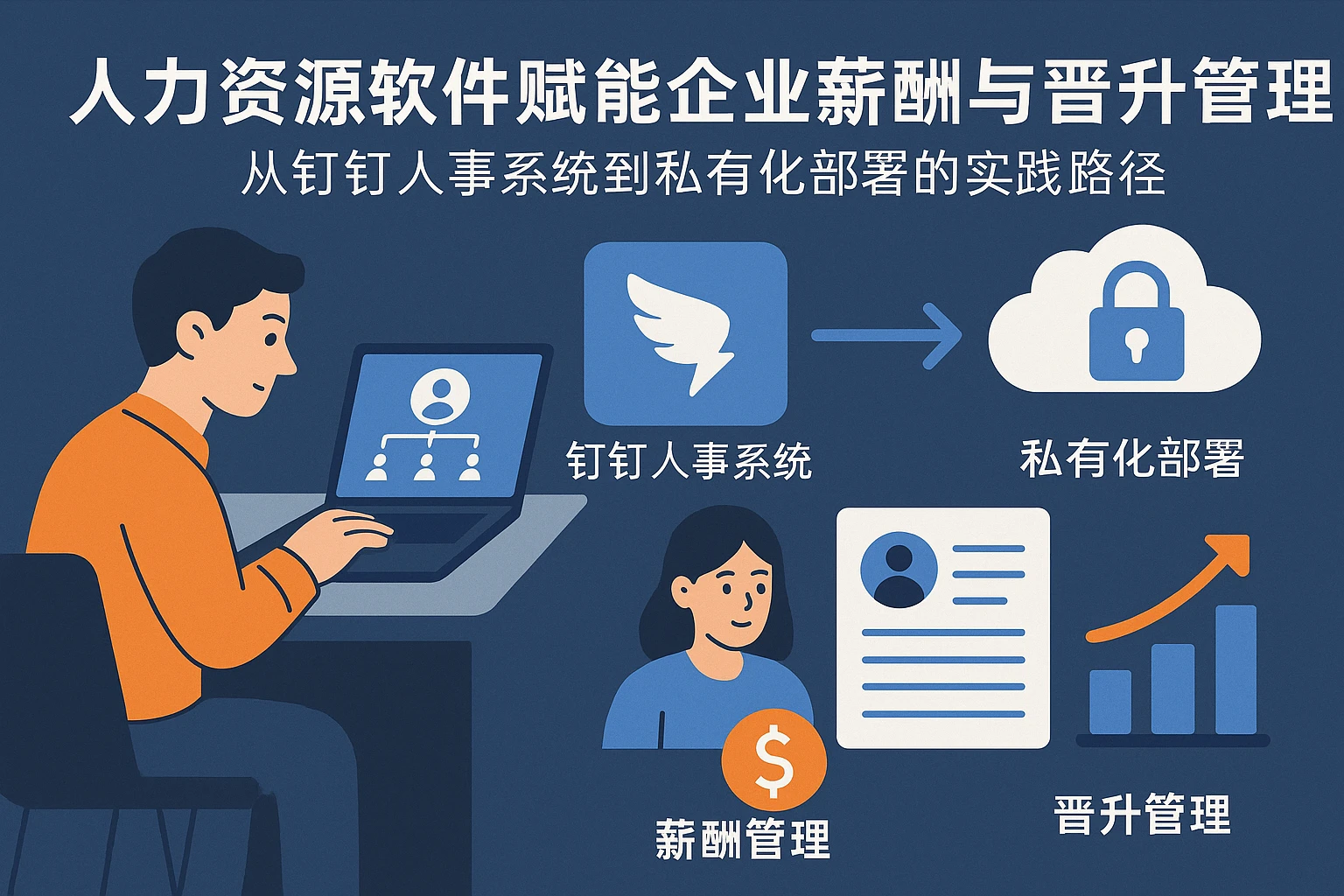 人力资源软件赋能企业薪酬与晋升管理:从钉钉人事系统到私有化部署的实践路径