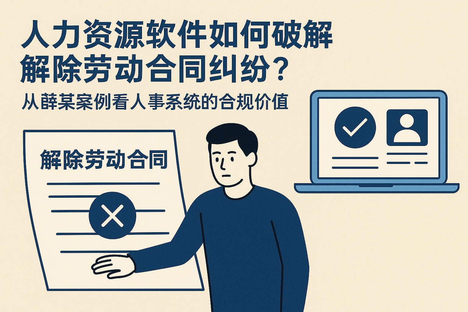 人力资源软件如何破解解除劳动合同纠纷?从薛某案例看人事系统的合规价值