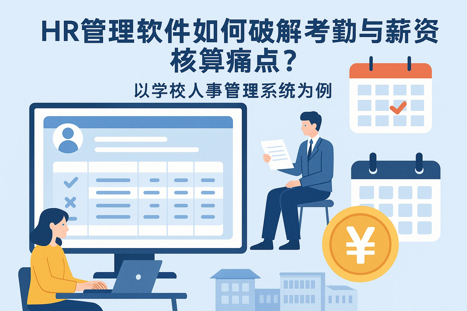 HR管理软件如何破解考勤与薪资核算痛点？以学校人事管理系统为例