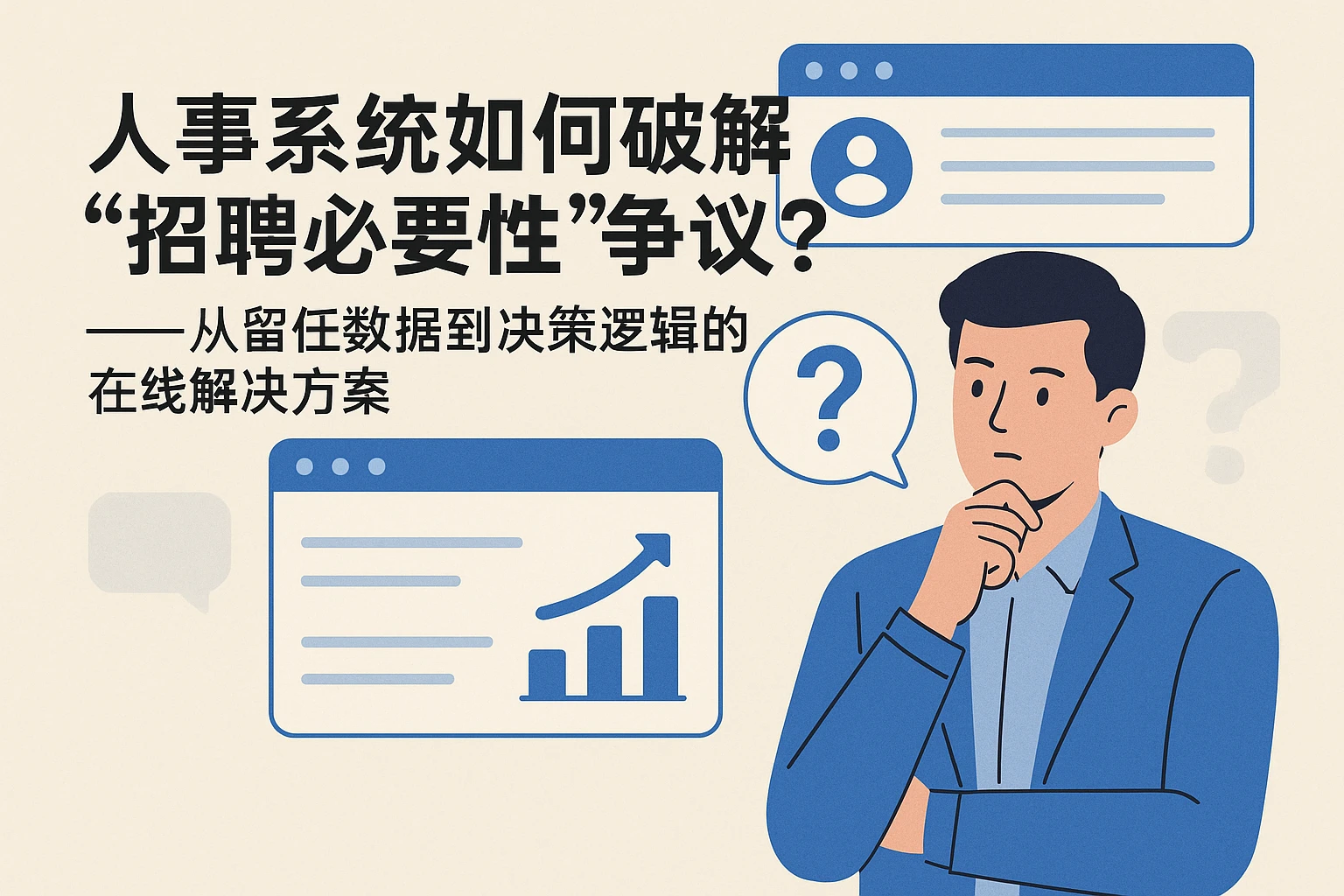 人事系统如何破解“招聘必要性”争议？——从留任数据到决策逻辑的在线解决方案