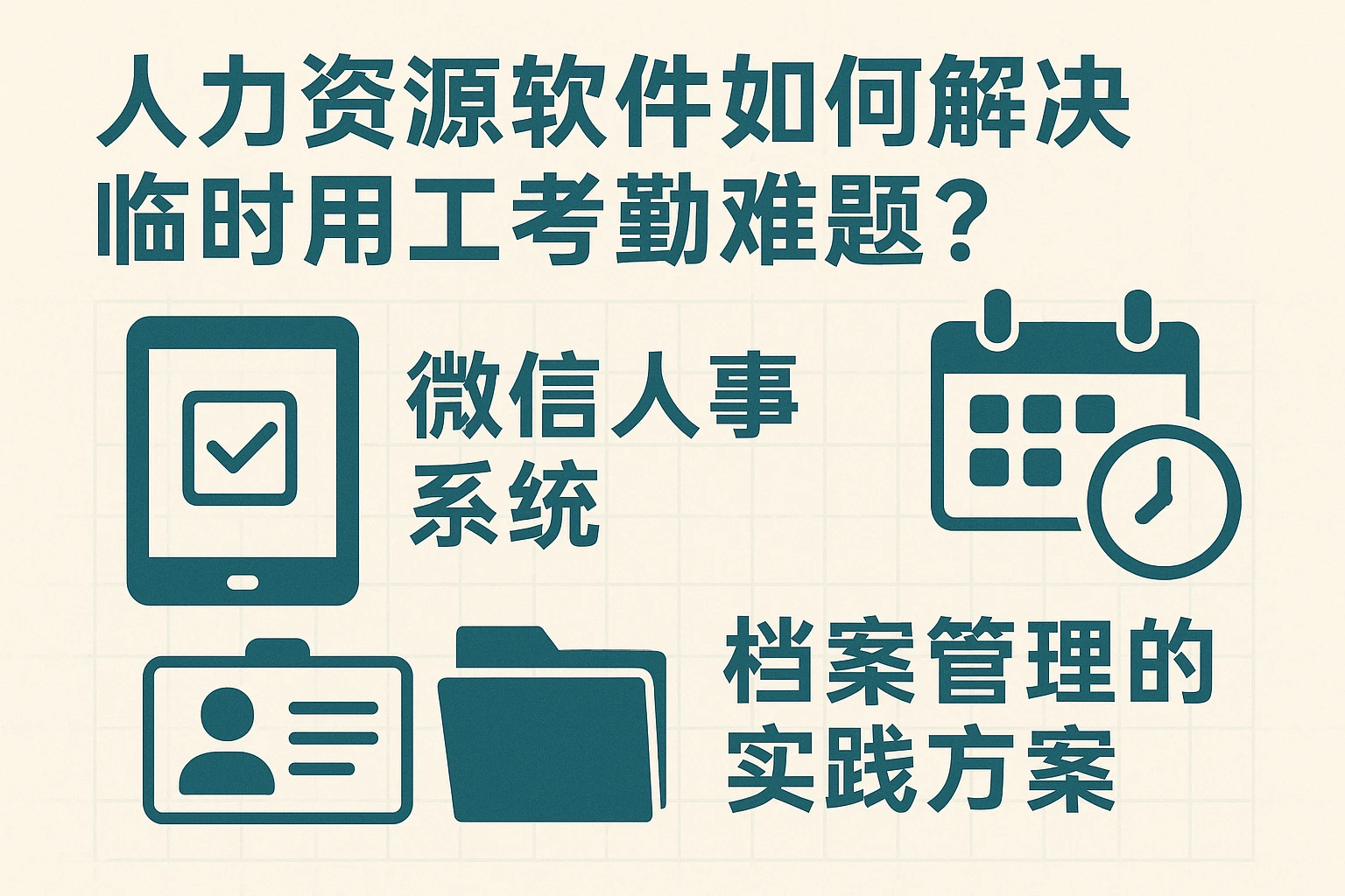 人力资源软件如何解决临时用工考勤难题？微信人事系统与档案管理的实践方案