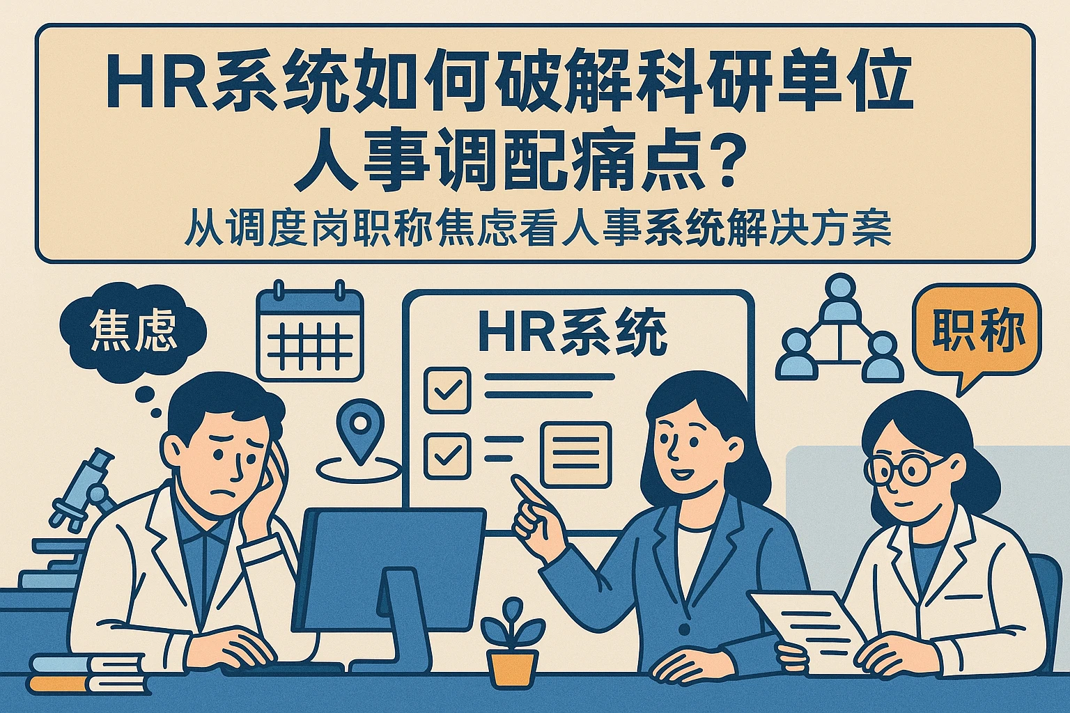HR系统如何破解科研单位人事调配痛点？从调度岗职称焦虑看人事系统解决方案