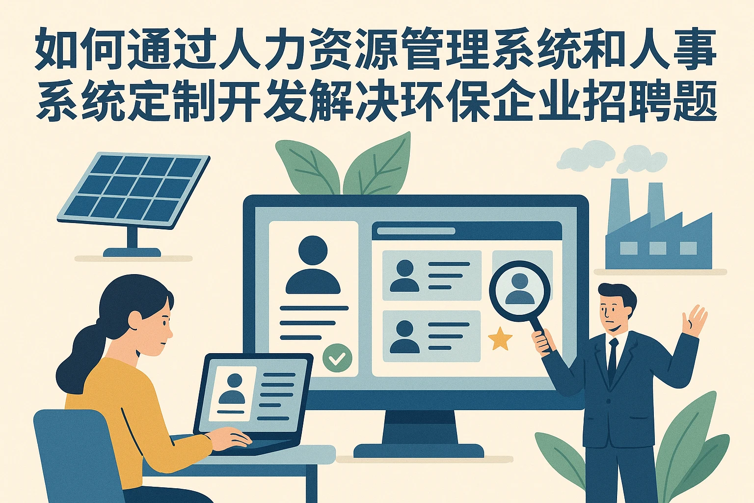 如何通过人力资源管理系统和人事系统定制开发解决环保企业招聘难题
