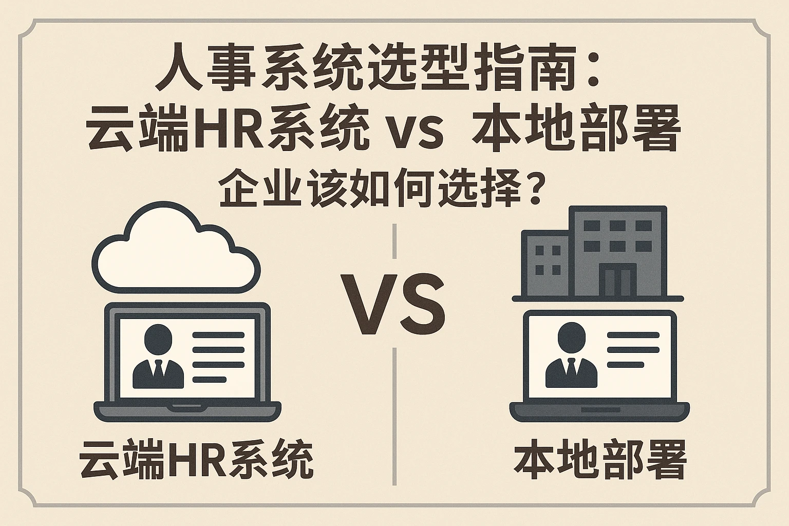 人事系统选型指南:云端HR系统vs本地部署,企业该如何选择?