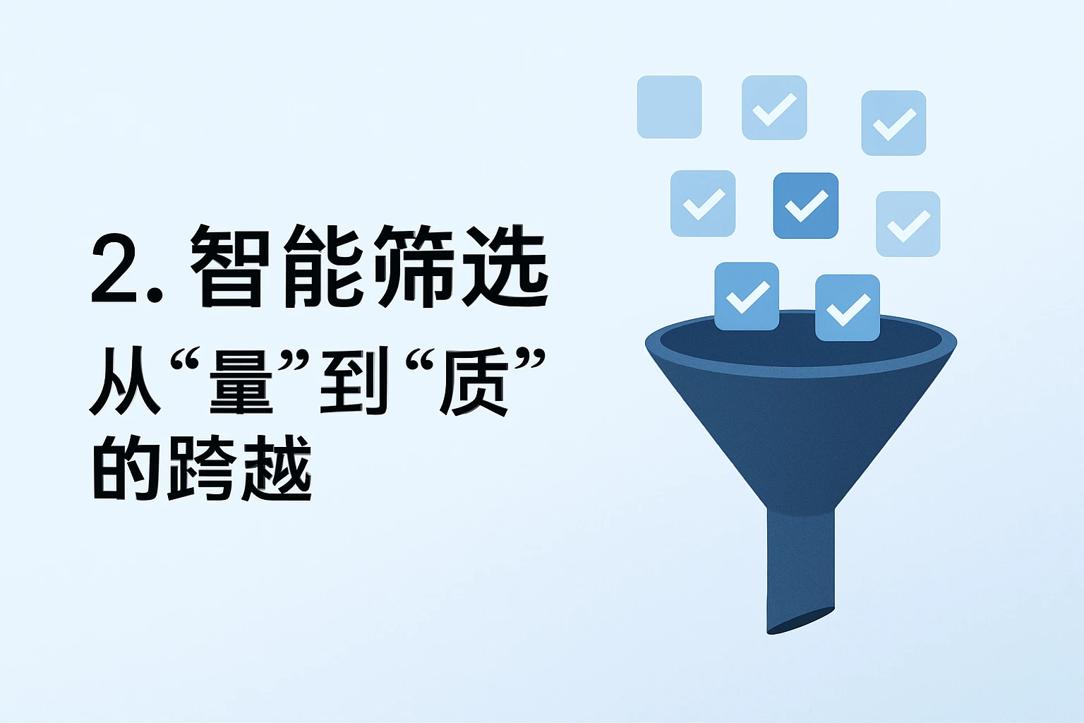 2. 智能筛选：从“量”到“质”的跨越