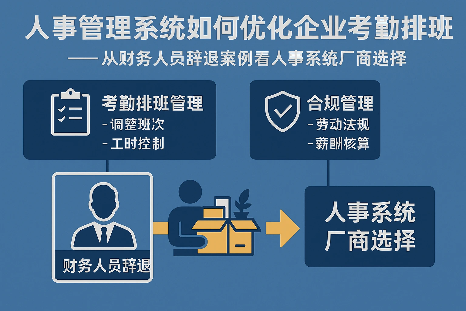 人事管理系统如何优化企业考勤排班与合规管理——从财务人员辞退案例看人事系统厂商选择