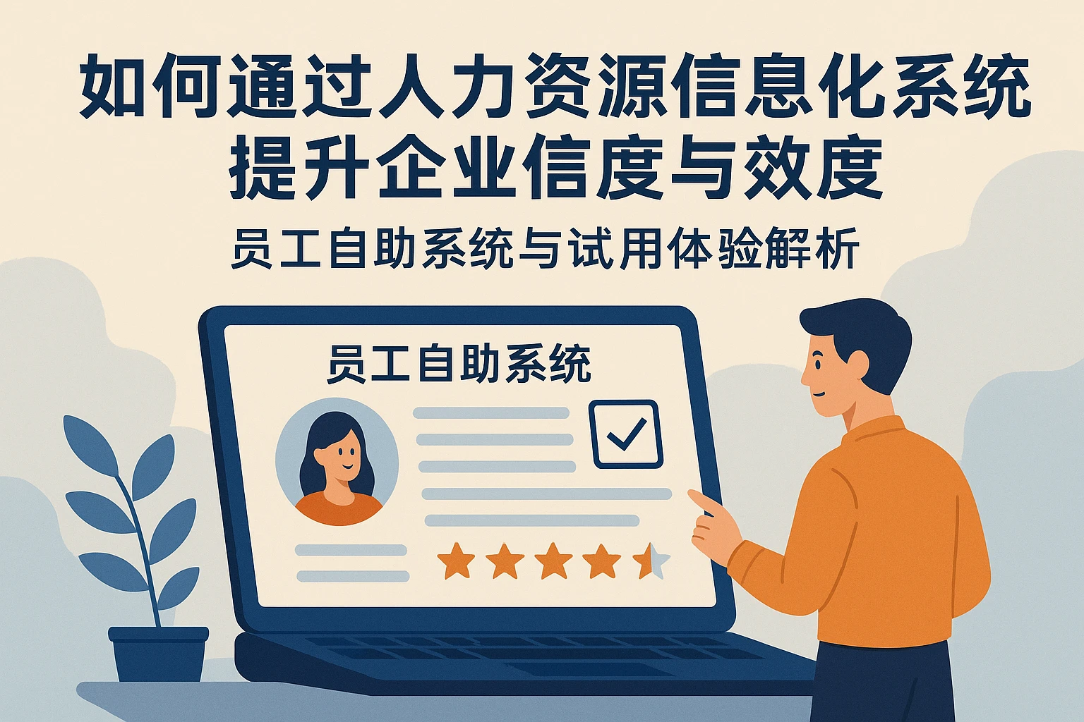 如何通过人力资源信息化系统提升企业信度与效度 - 员工自助系统与试用体验解析