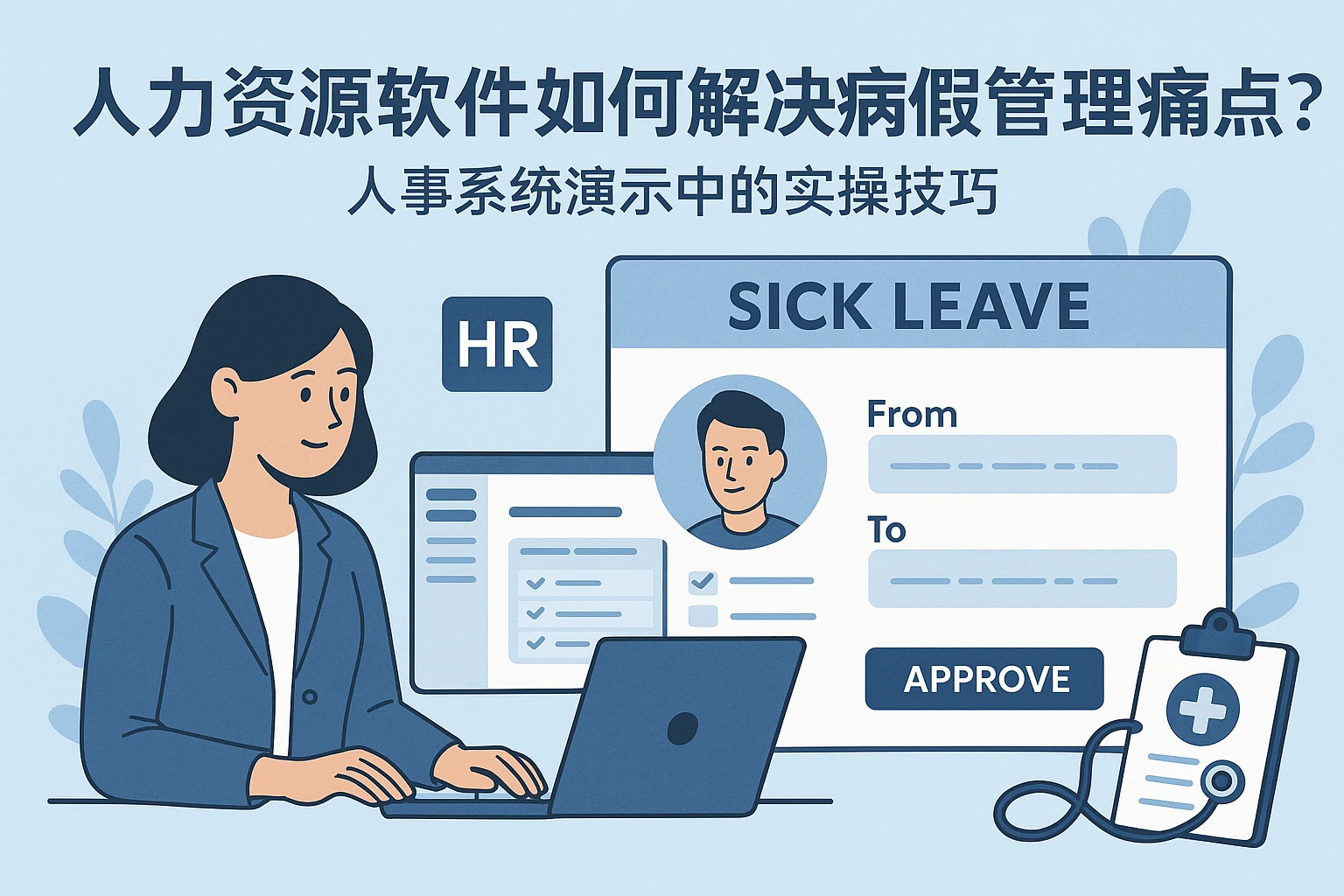 人力资源软件如何解决病假管理痛点?人事系统演示中的实操技巧