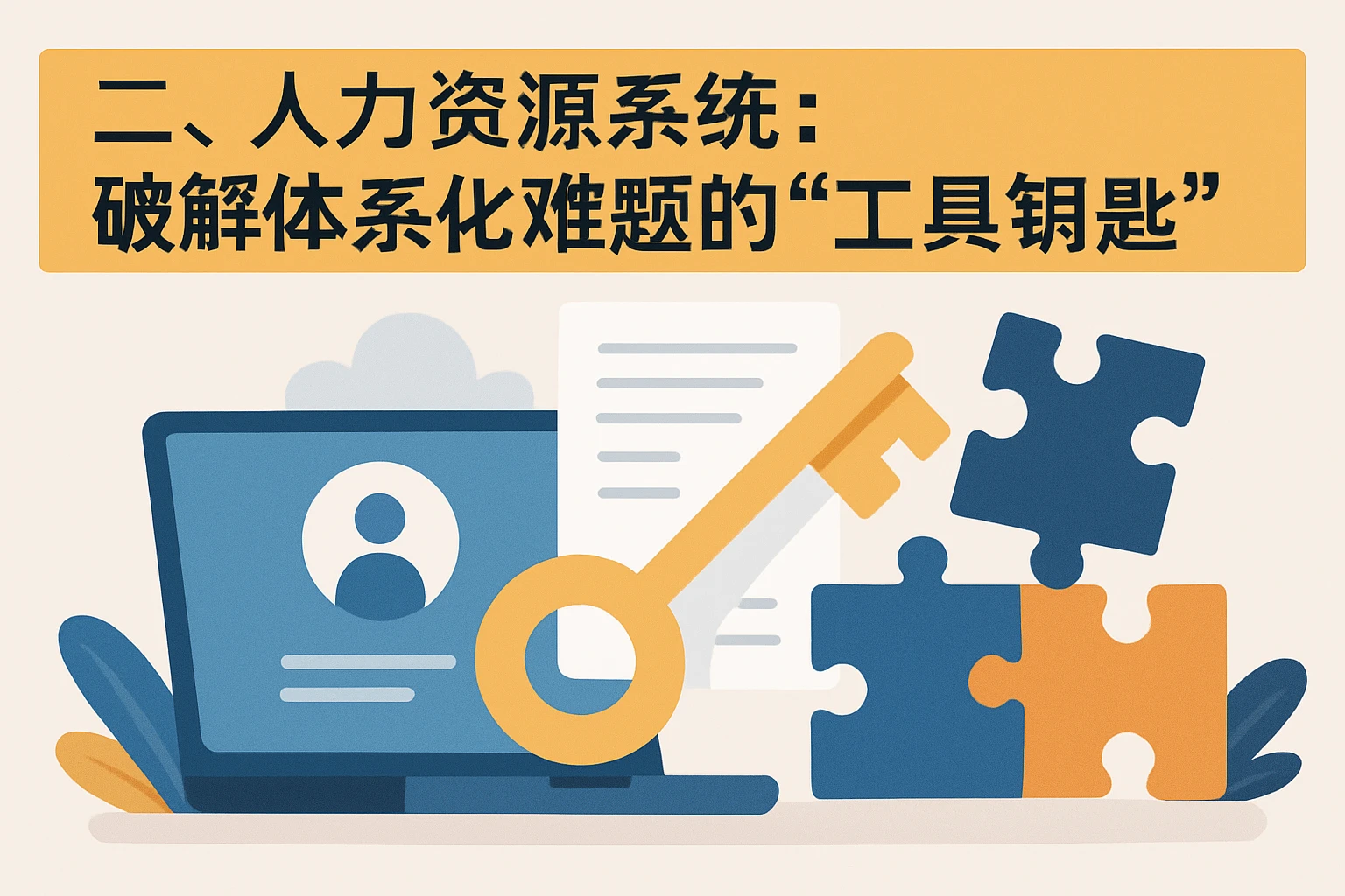二、人力资源系统:破解体系化难题的“工具钥匙”