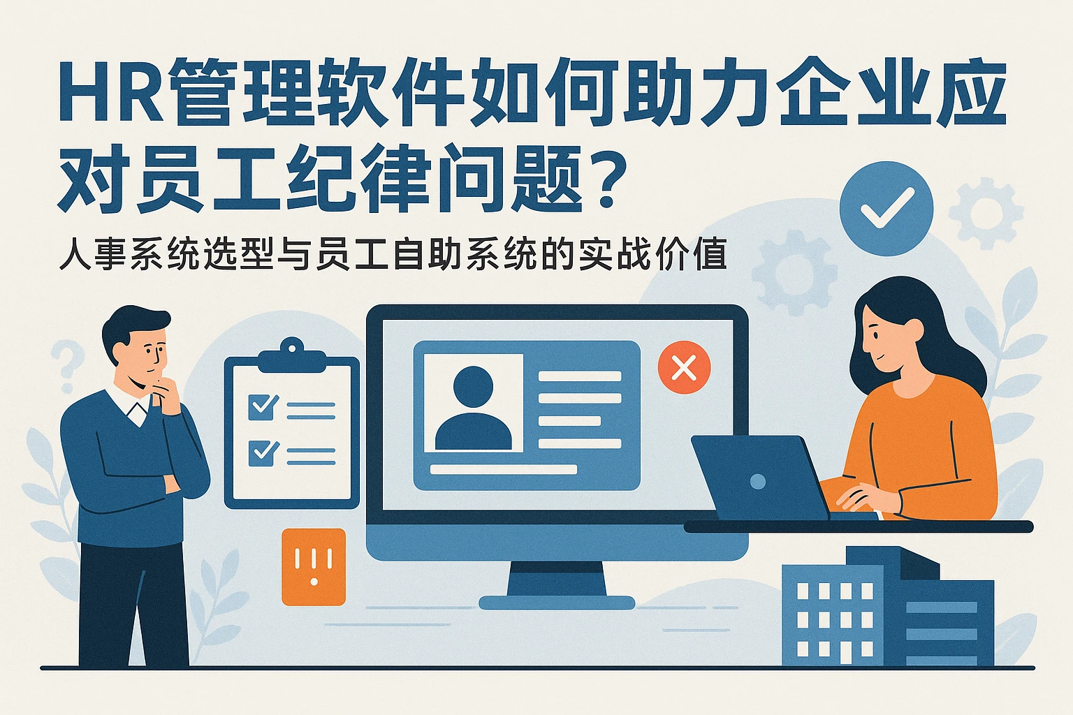 HR管理软件如何助力企业应对员工纪律问题？人事系统选型与员工自助系统的实战价值
