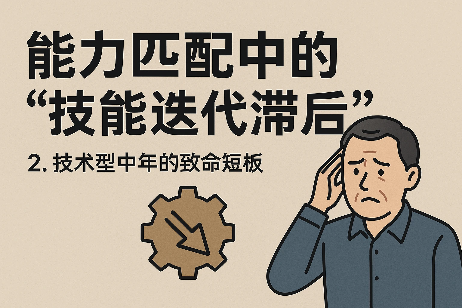 2. 能力匹配中的“技能迭代滞后”：技术型中年的致命短板
