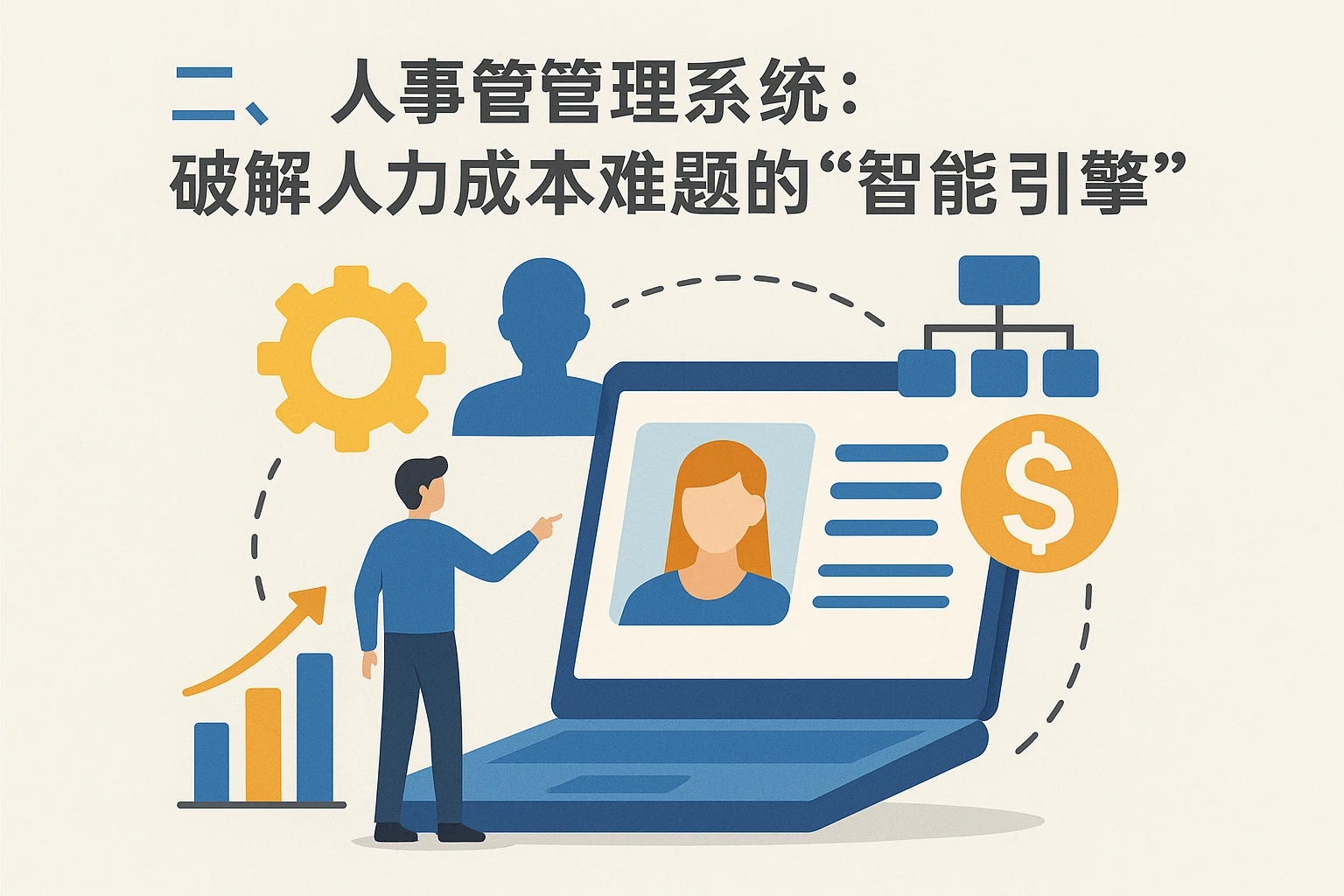 二、人事管理系统：破解人力成本难题的“智能引擎”