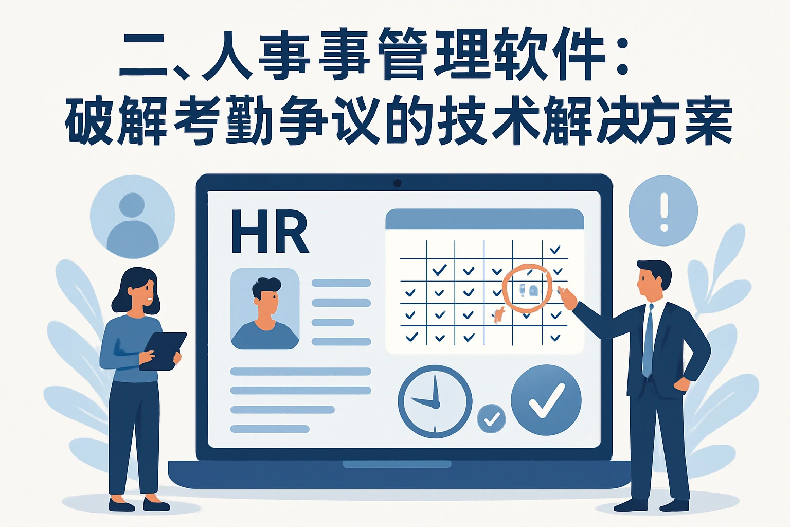 二、人事管理软件：破解考勤争议的技术解决方案