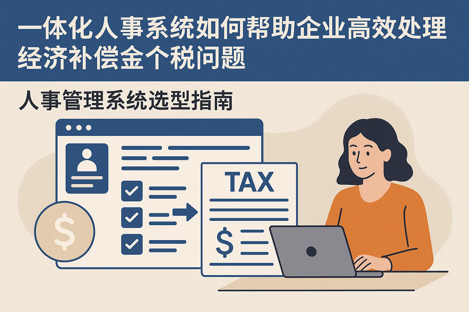 一体化人事系统如何帮助企业高效处理经济补偿金个税问题 - 人事管理系统选型指南