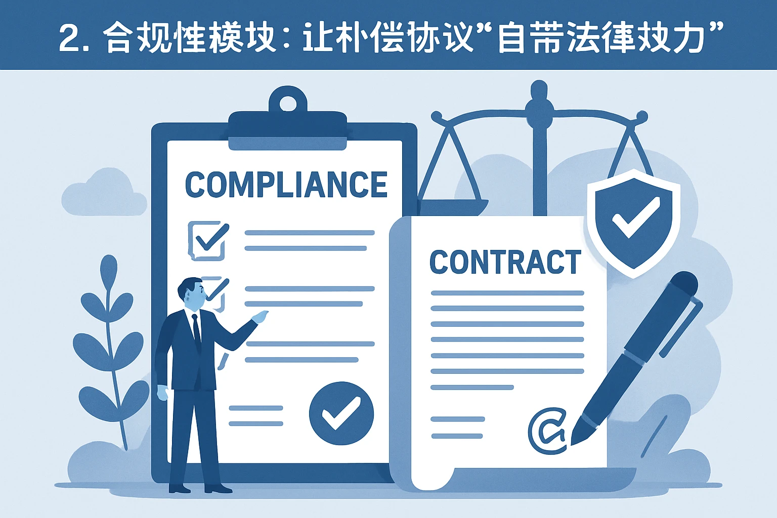 2. 合规性模块：让补偿协议“自带法律效力”