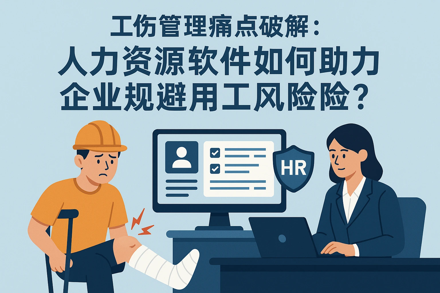工伤管理痛点破解：人力资源软件如何助力企业规避用工风险？