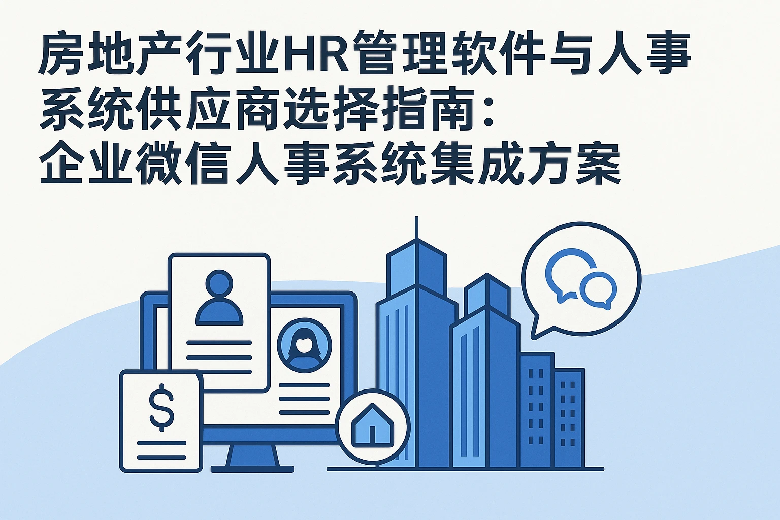 房地产行业HR管理软件与人事系统供应商选择指南：企业微信人事系统集成方案