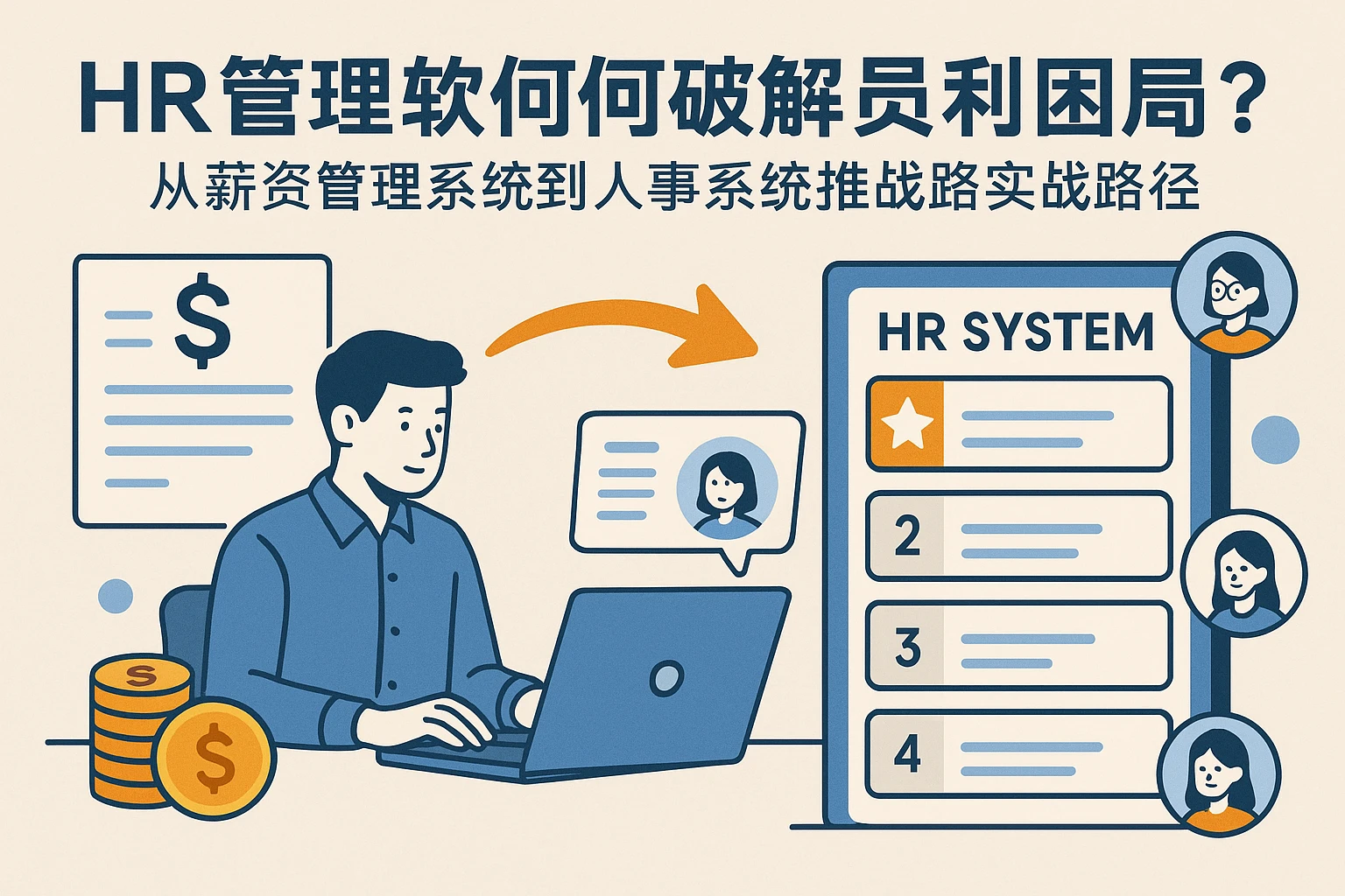 HR管理软件如何破解员工福利困局？从薪资管理系统到人事系统排行榜的实战路径