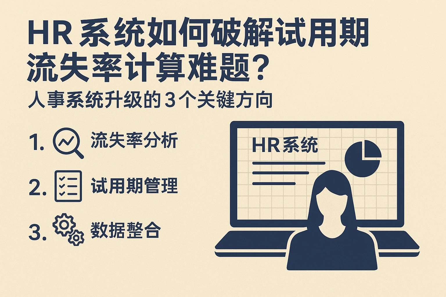 HR系统如何破解试用期流失率计算难题?人事系统升级的3个关键方向