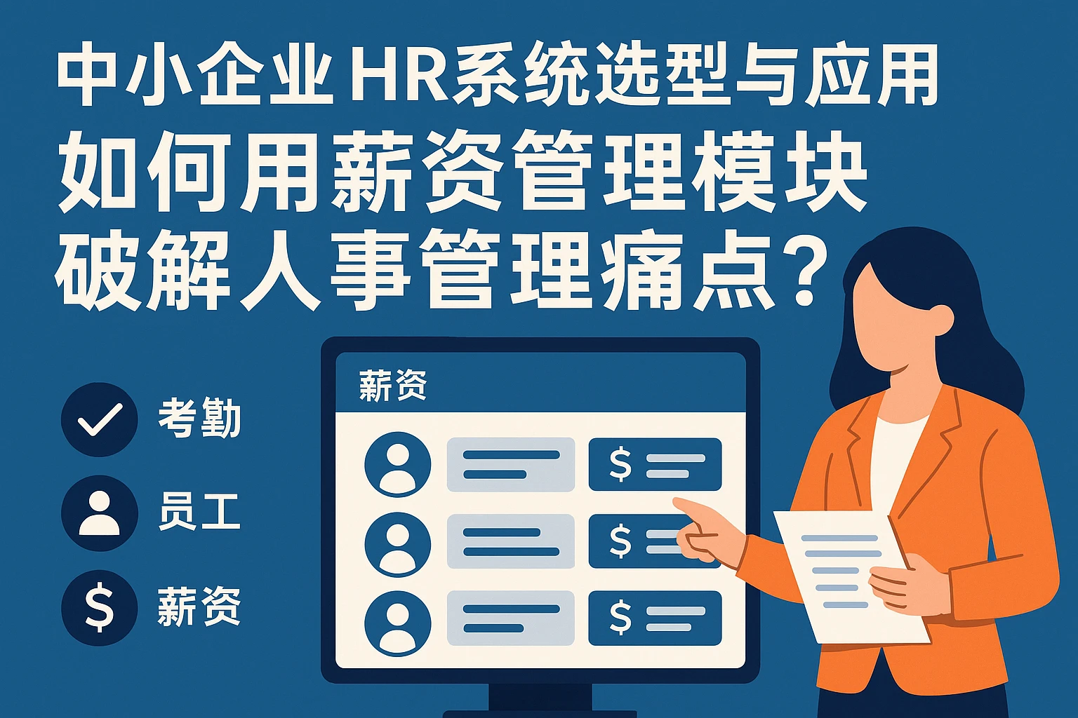 中小企业HR系统选型与应用：如何用薪资管理模块破解人事管理痛点？