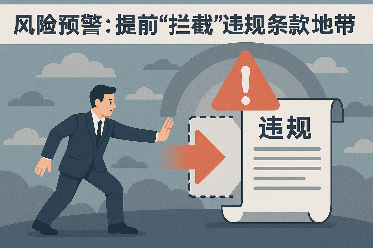 2. 风险预警:提前“拦截”违规条款的“灰色地带”