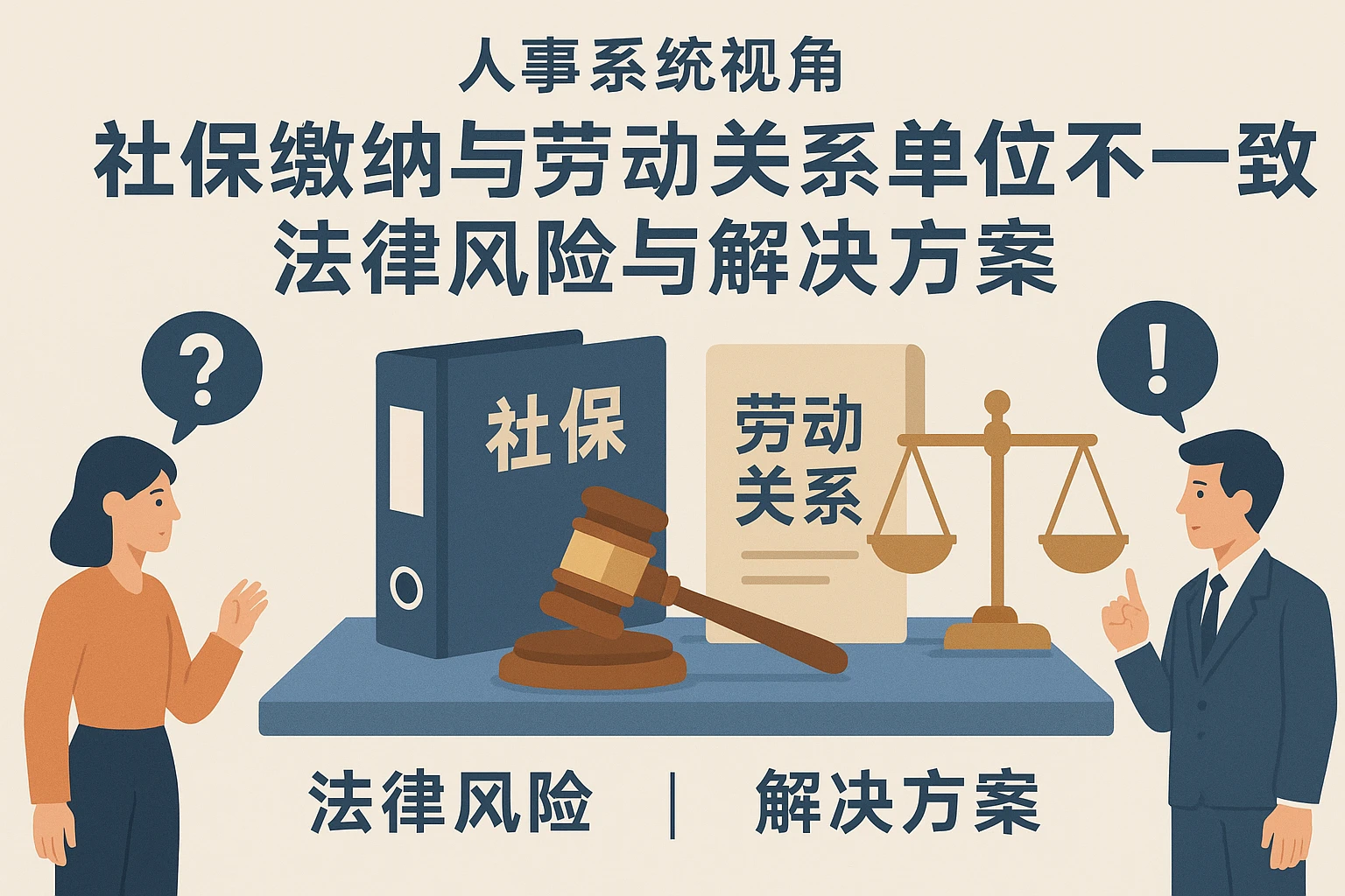 人事系统视角:社保缴纳与劳动关系单位不一致的法律风险与解决方案