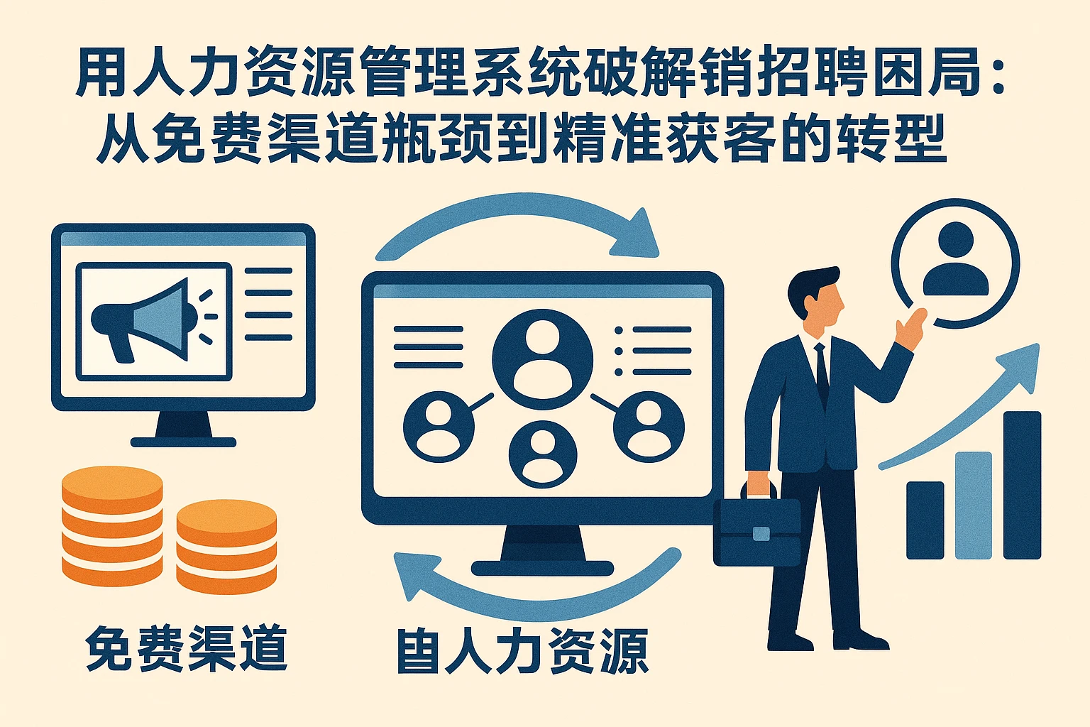 用人力资源管理系统破解销售招聘困局:从免费渠道瓶颈到精准获客的转型