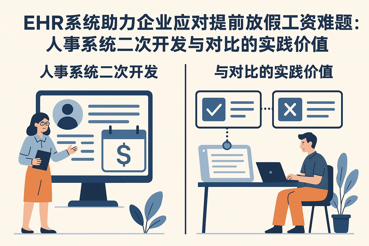 EHR系统助力企业应对提前放假工资难题:人事系统二次开发与对比的实践价值