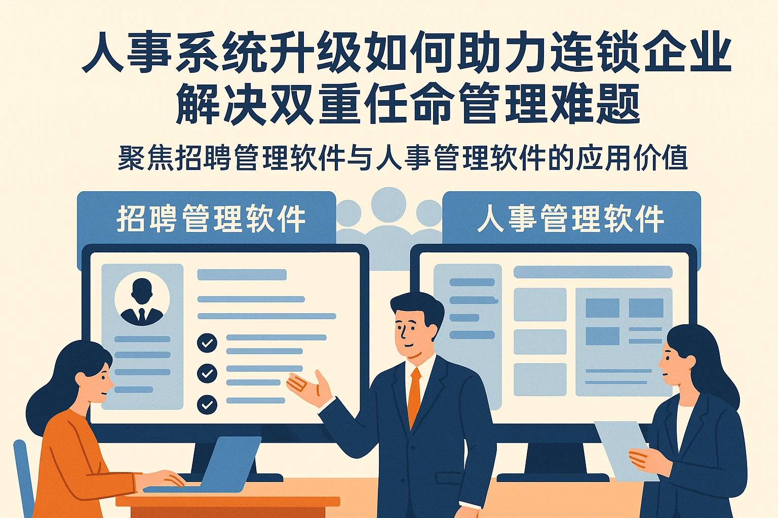 人事系统升级如何助力连锁企业解决双重任命管理难题：聚焦招聘管理软件与人事管理软件的应用价值
