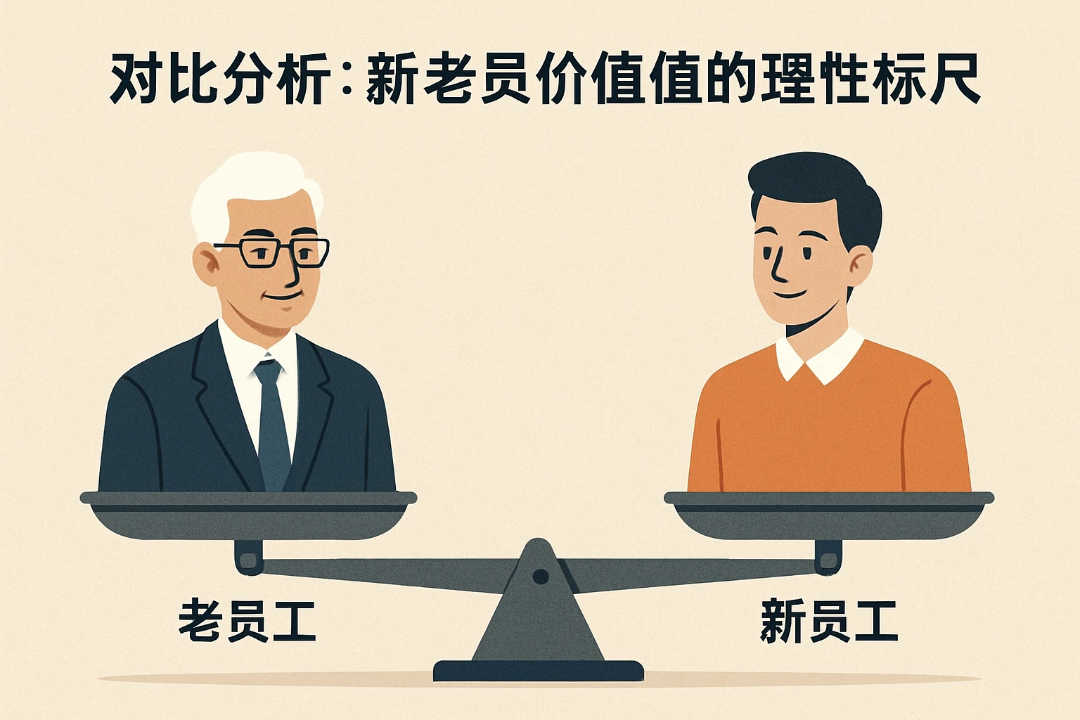 2. 对比分析:新老员工价值的理性标尺