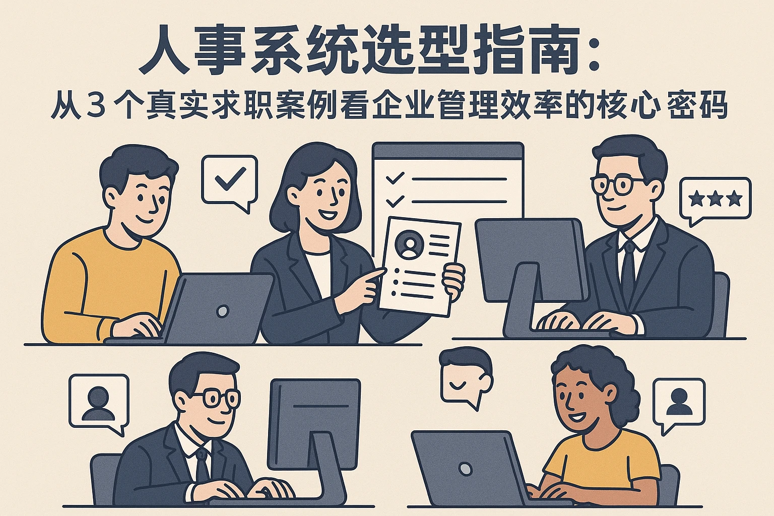 人事系统选型指南：从3个真实求职案例看企业管理效率的核心密码