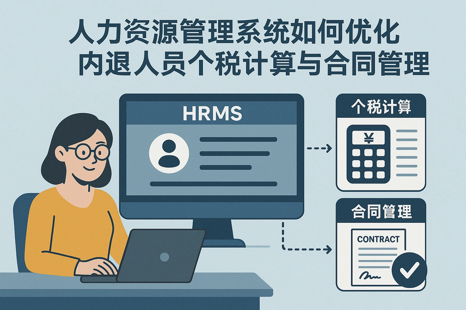 人力资源管理系统如何优化内退人员个税计算与合同管理