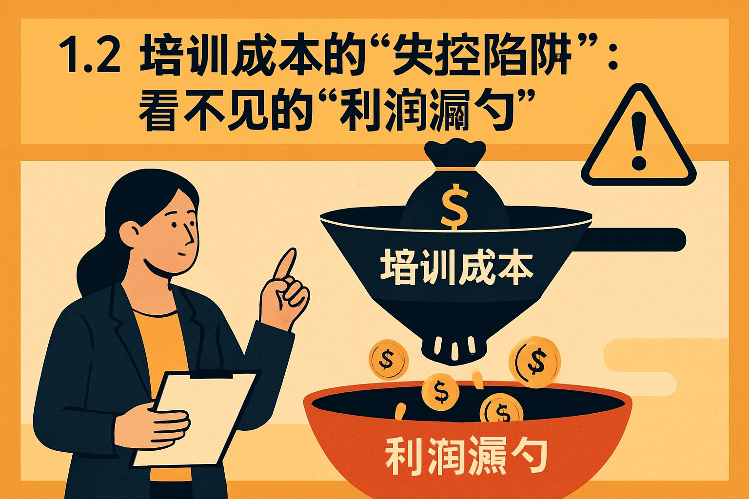 1.2 培训成本的“失控陷阱”：看不见的“利润漏勺”