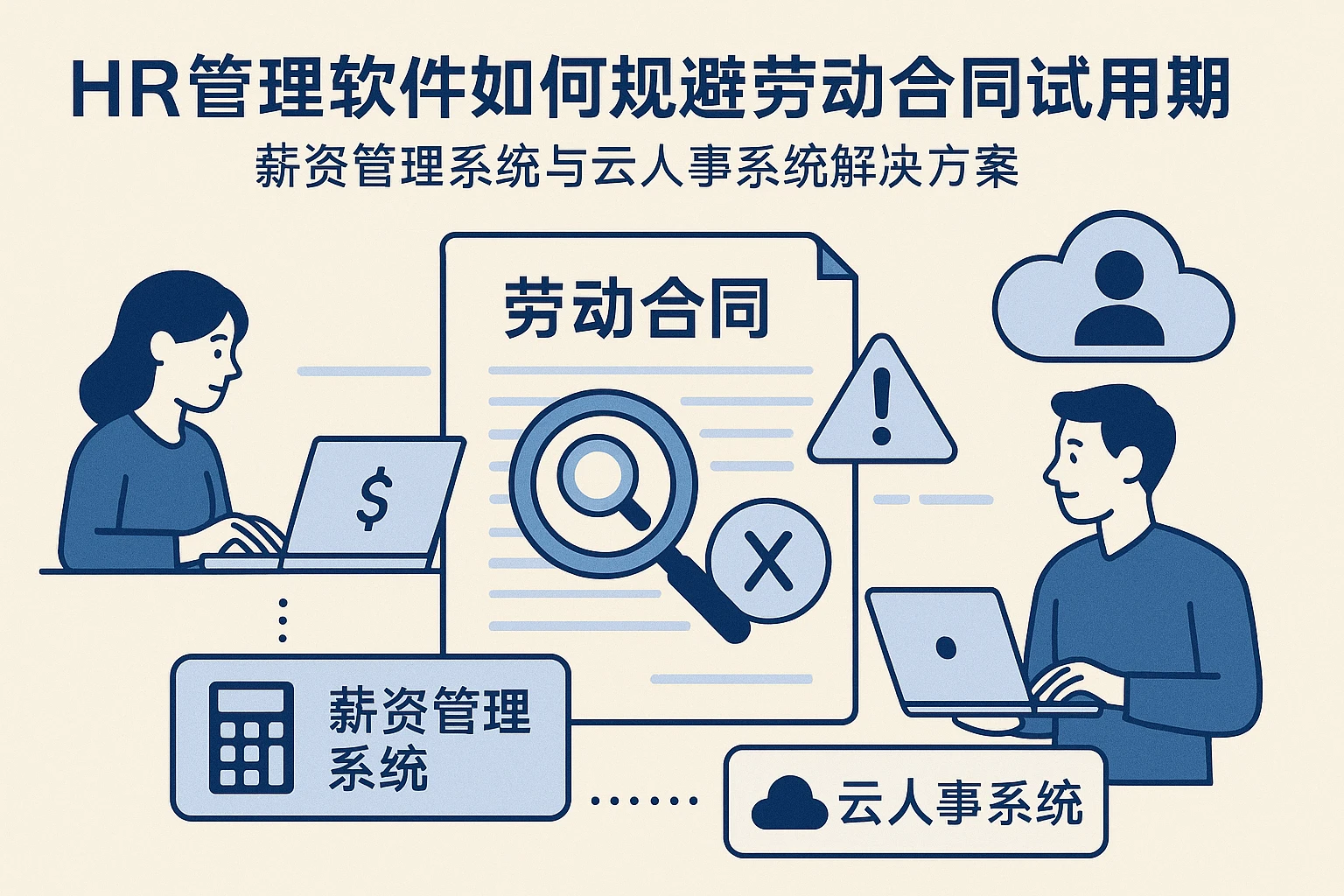 HR管理软件如何规避劳动合同试用期违规风险 - 薪资管理系统与云人事系统解决方案