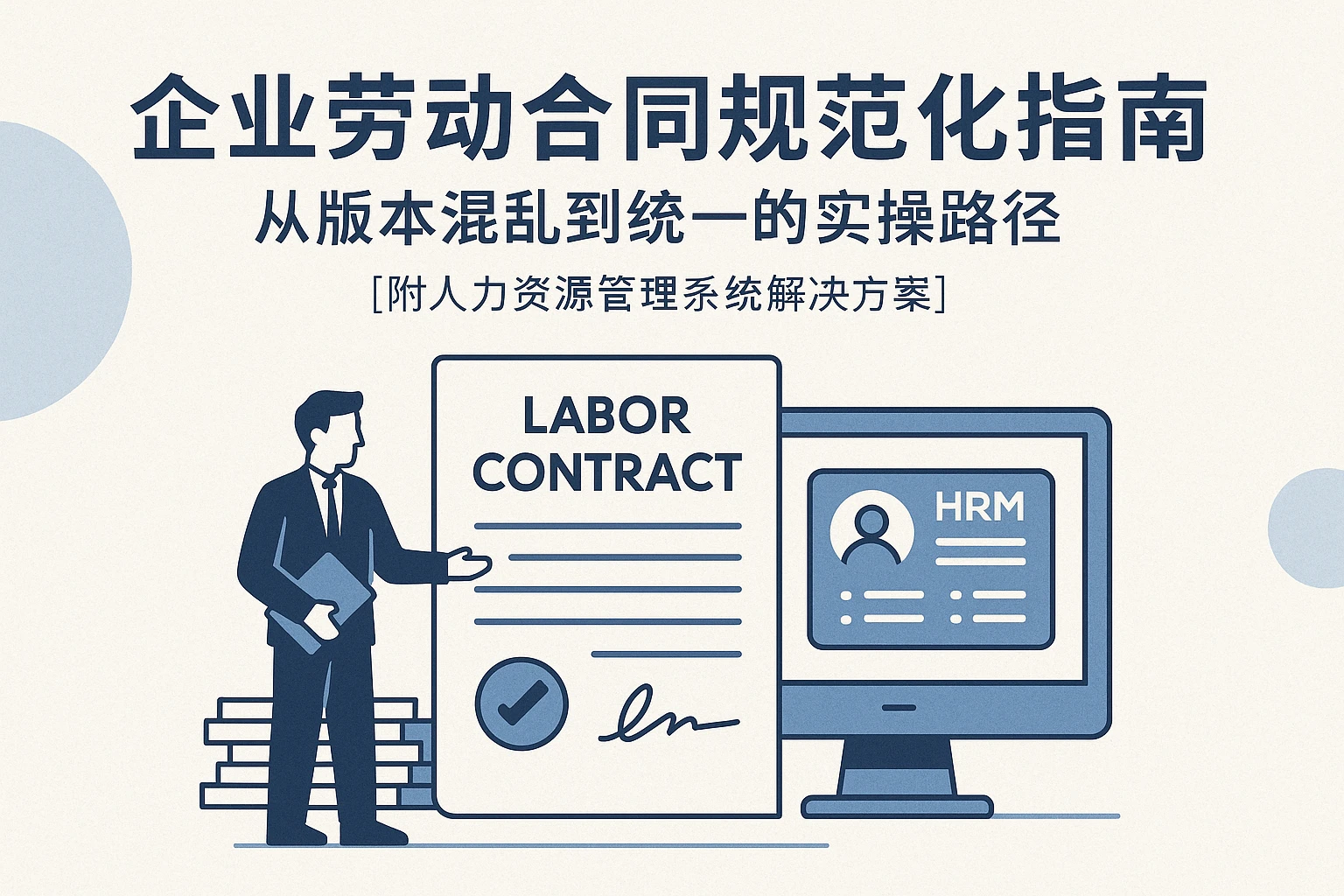 企业劳动合同规范化指南：从版本混乱到统一的实操路径——附人力资源管理系统解决方案