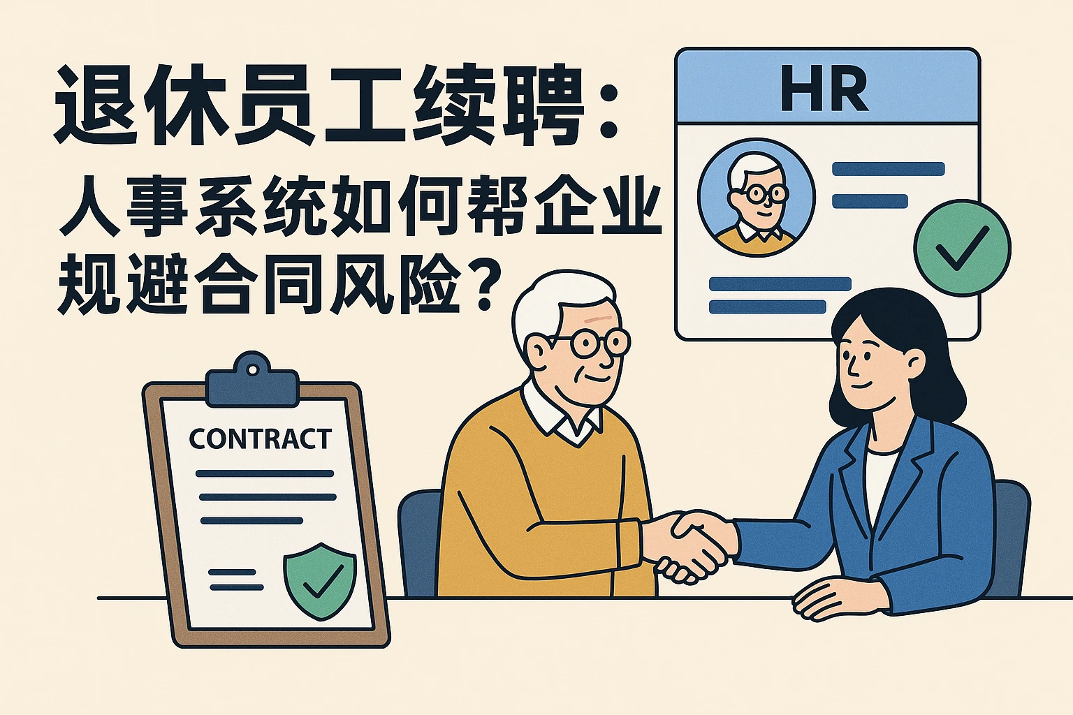 退休员工续聘：人事系统如何帮企业规避合同风险？