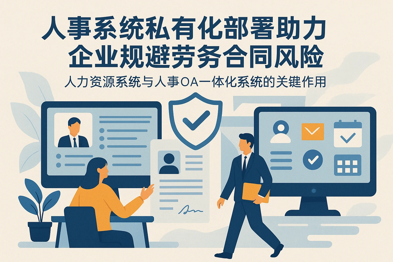 人事系统私有化部署助力企业规避劳务合同风险:人力资源系统与人事OA一体化系统的关键作用