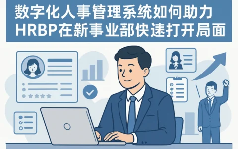 数字化人事管理系统如何助力HRBP在新事业部快速打开局面