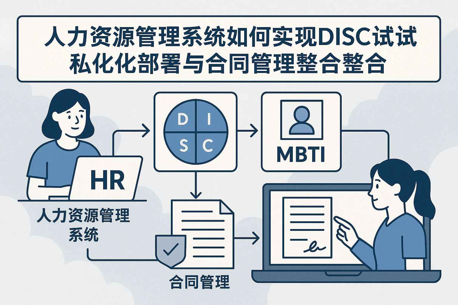 人力资源管理系统如何实现DISC与MBTI测试的私有化部署与合同管理整合