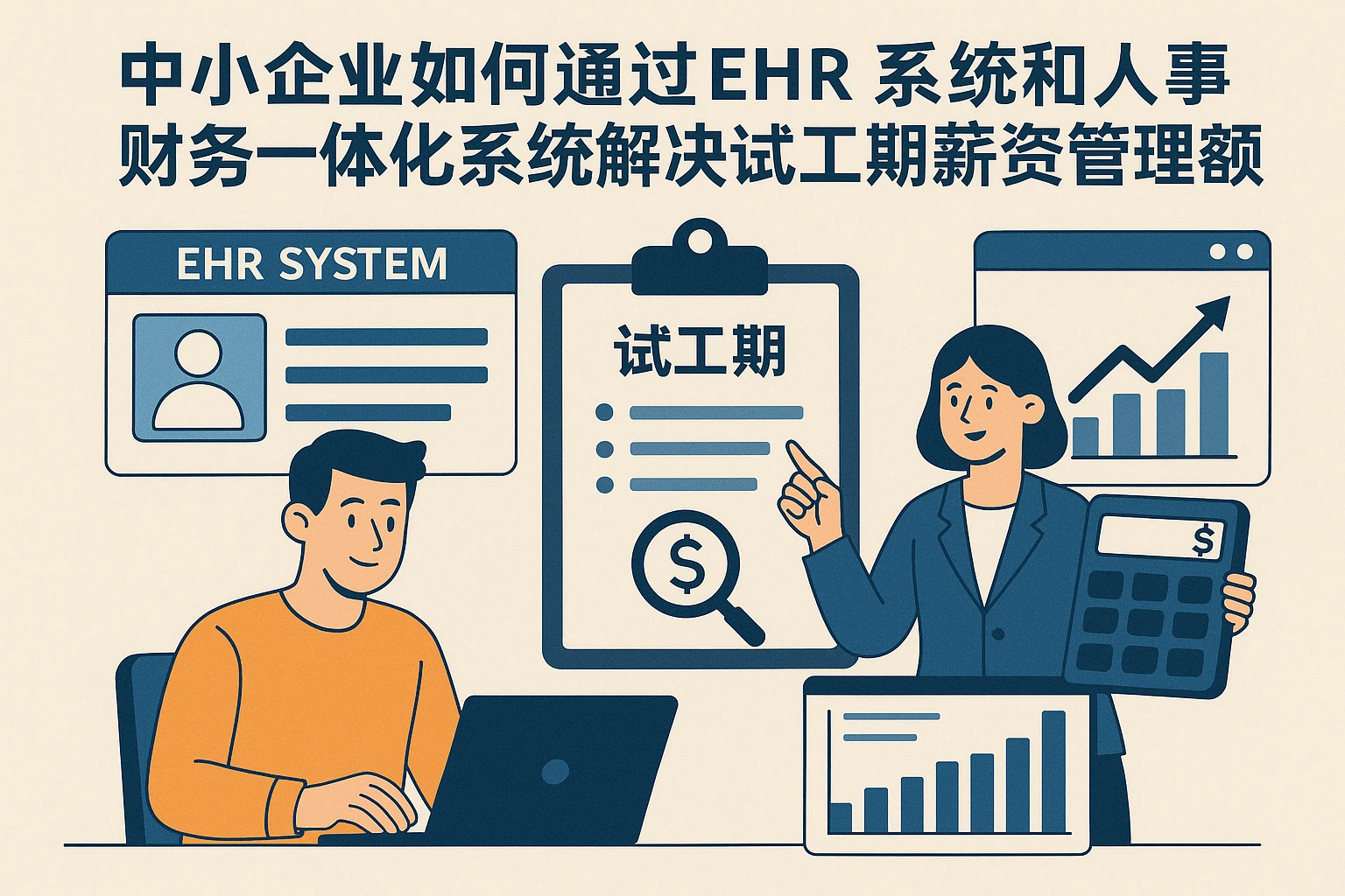 中小企业如何通过EHR系统和人事财务一体化系统解决试工期薪资管理难题