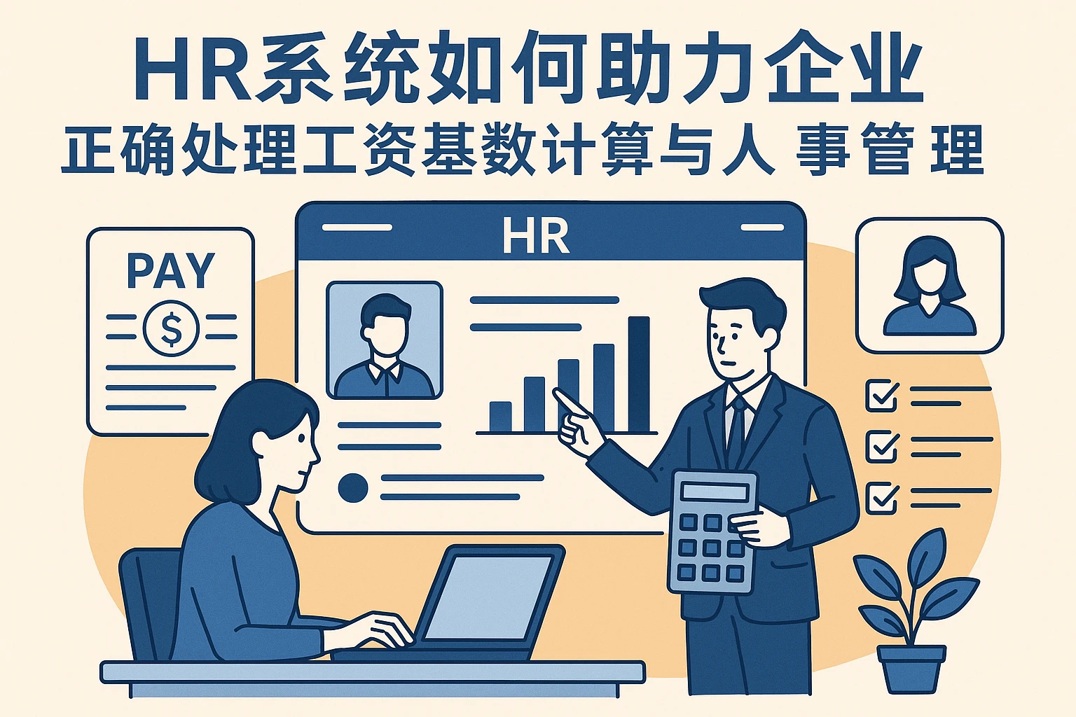 HR系统如何助力企业正确处理工资基数计算与人事管理