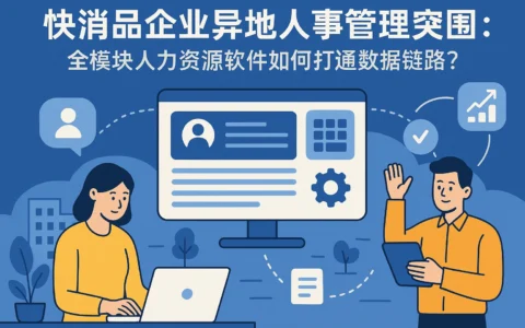 快消品企业异地人事管理突围：全模块人力资源软件如何打通数据链路？