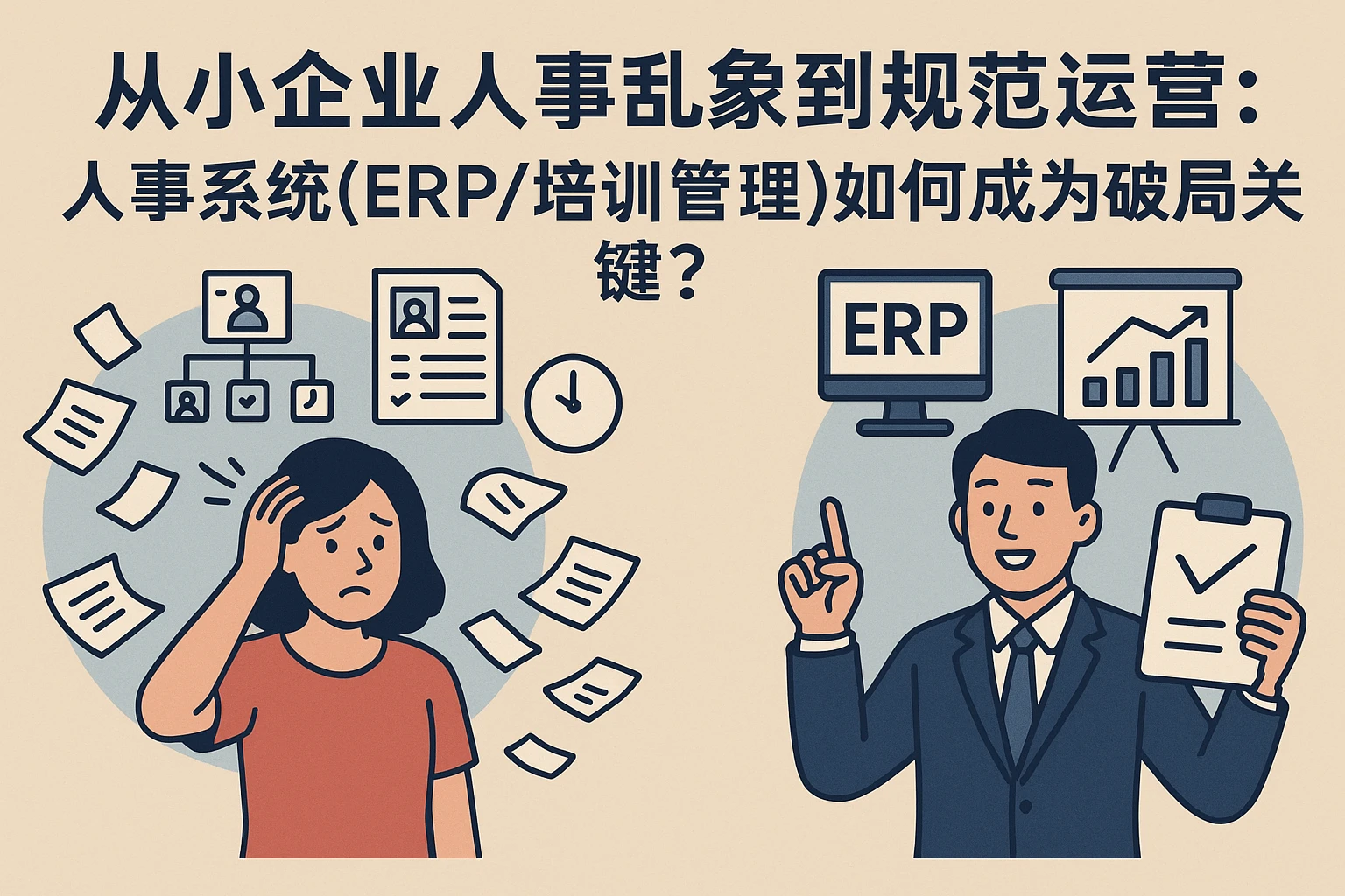 从小企业人事乱象到规范运营:人事系统(ERP/培训管理)如何成为破局关键?