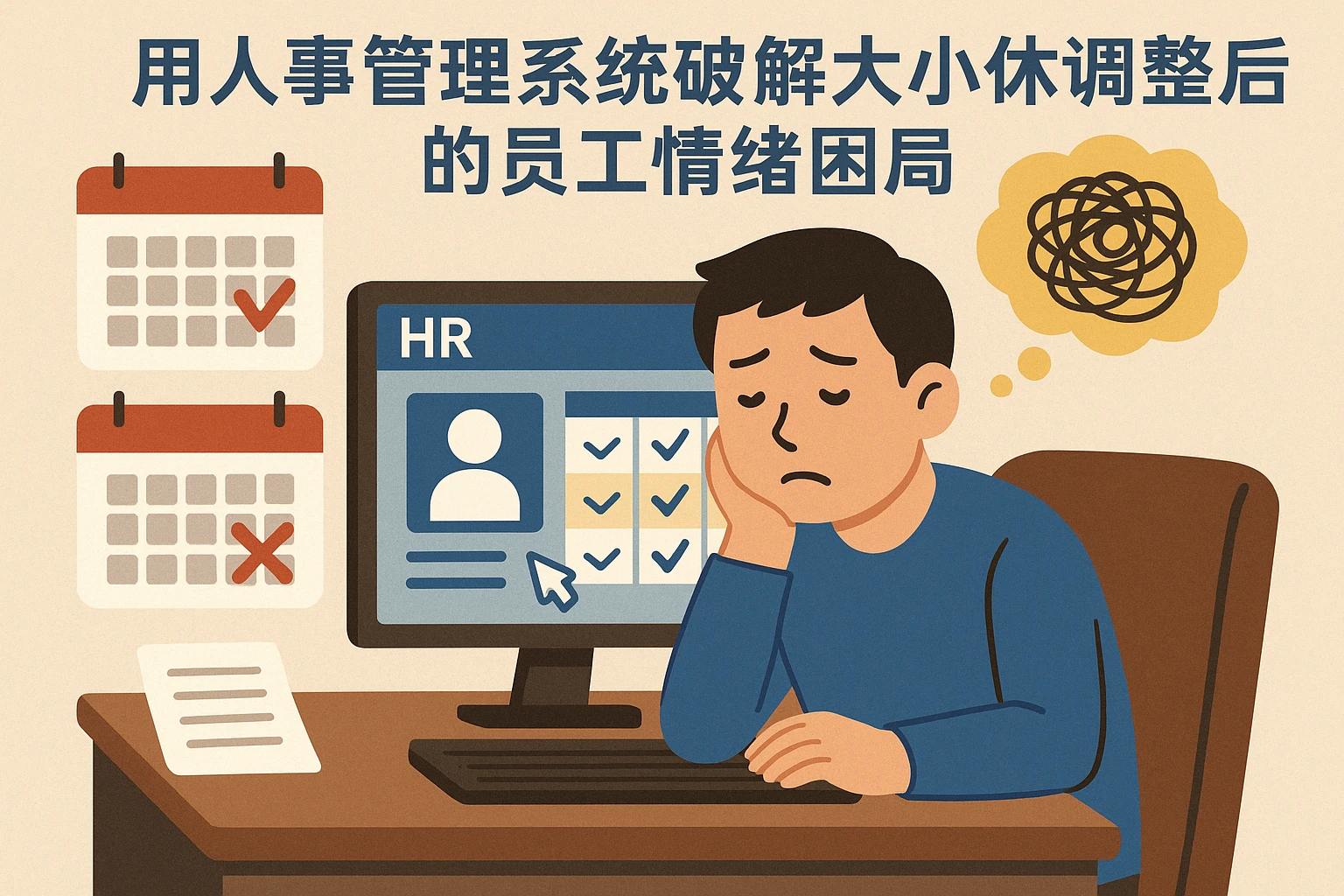 用人事管理系统破解大小休调整后的员工情绪困局