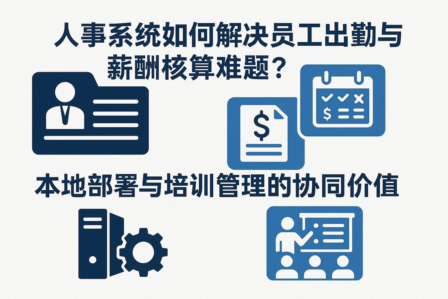 人事系统如何解决员工出勤与薪酬核算难题?本地部署与培训管理的协同价值