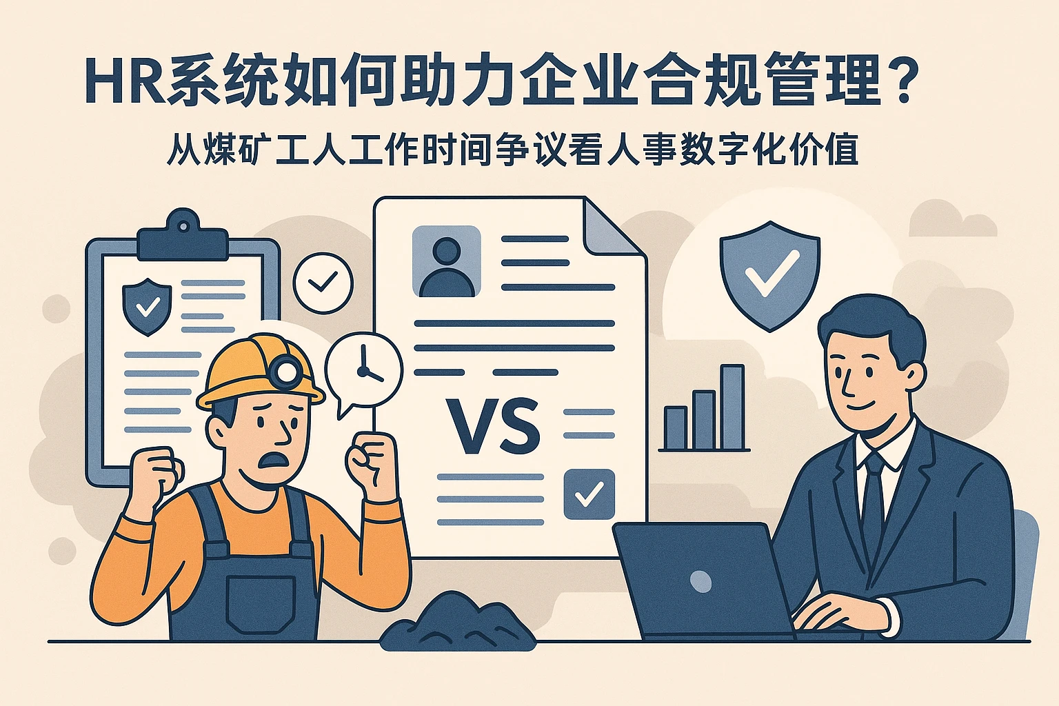 HR系统如何助力企业合规管理？从煤矿工人工作时间争议看人事数字化价值