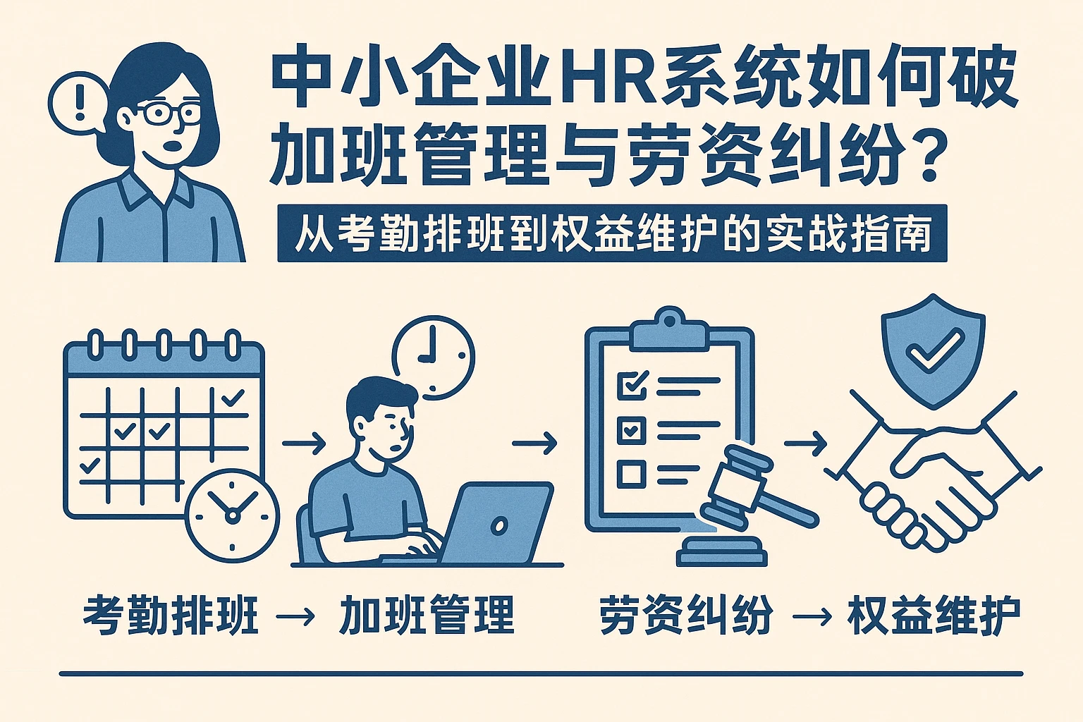 中小企业HR系统如何破解加班管理与劳资纠纷?从考勤排班到权益维护的实战指南