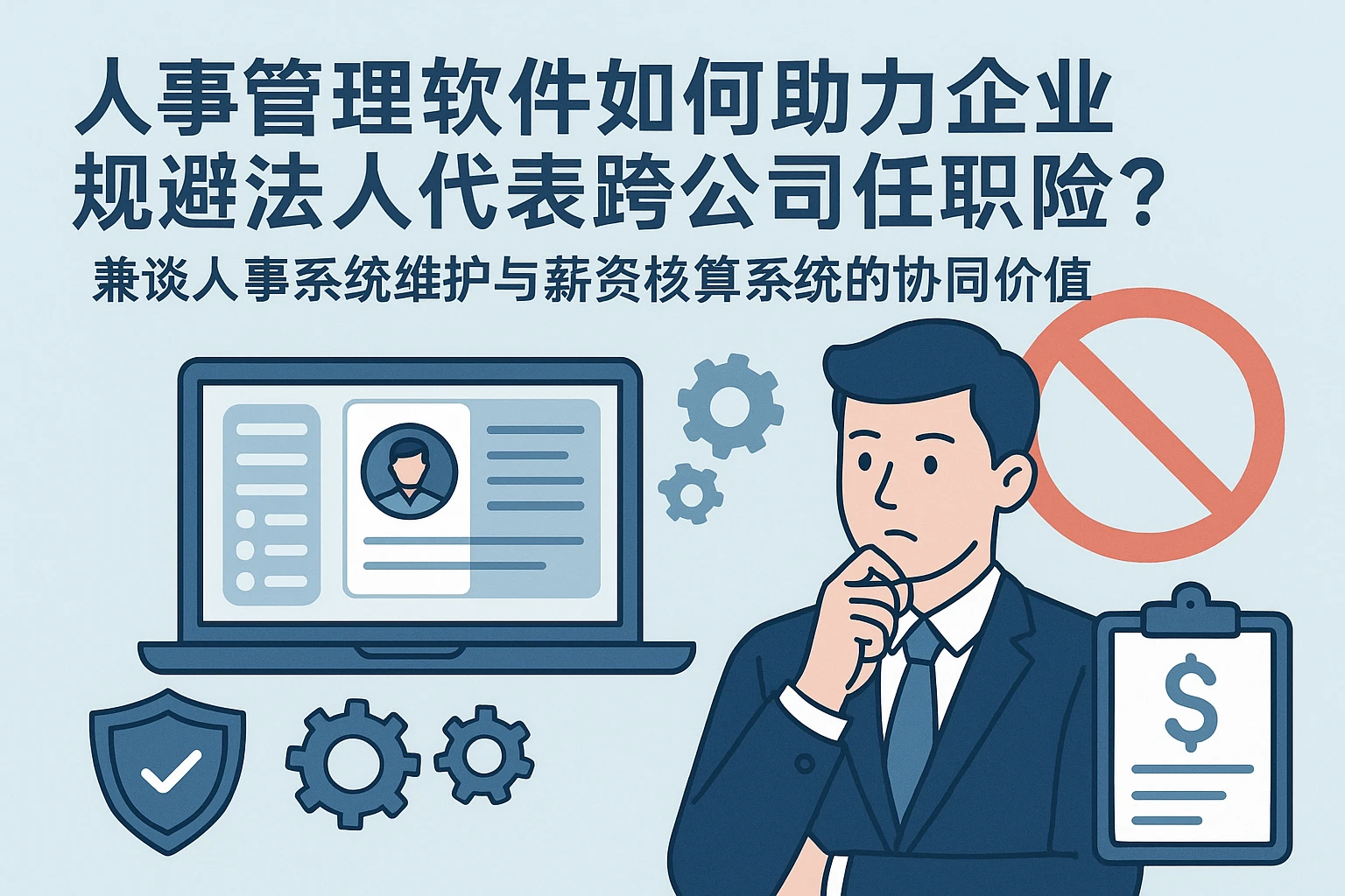 人事管理软件如何助力企业规避法人代表跨公司任职风险?——兼谈人事系统维护与薪资核算系统的协同价值